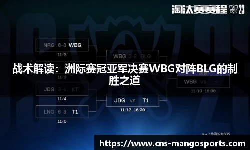 战术解读:洲际赛冠亚军决赛WBG对阵BLG的制胜之道